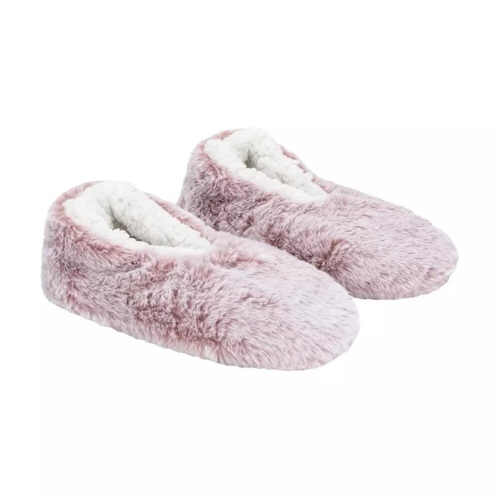 Lemon S/M Plush Faux Fur Slipper Sock Non-Slip Fuzzy House Shoes Pink Sz 5 6 7 - Picture 8 of 13